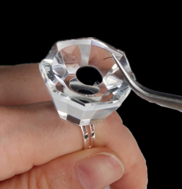 Wimpernverlängerung Crystal Kleber Ring