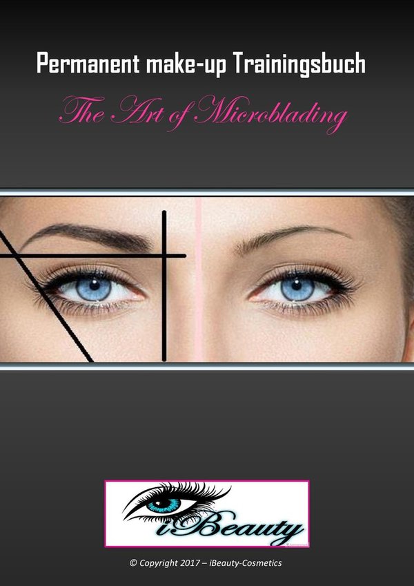 Microblading Schulung Trainingsbuch Übungsheft Permanent makeup Buch